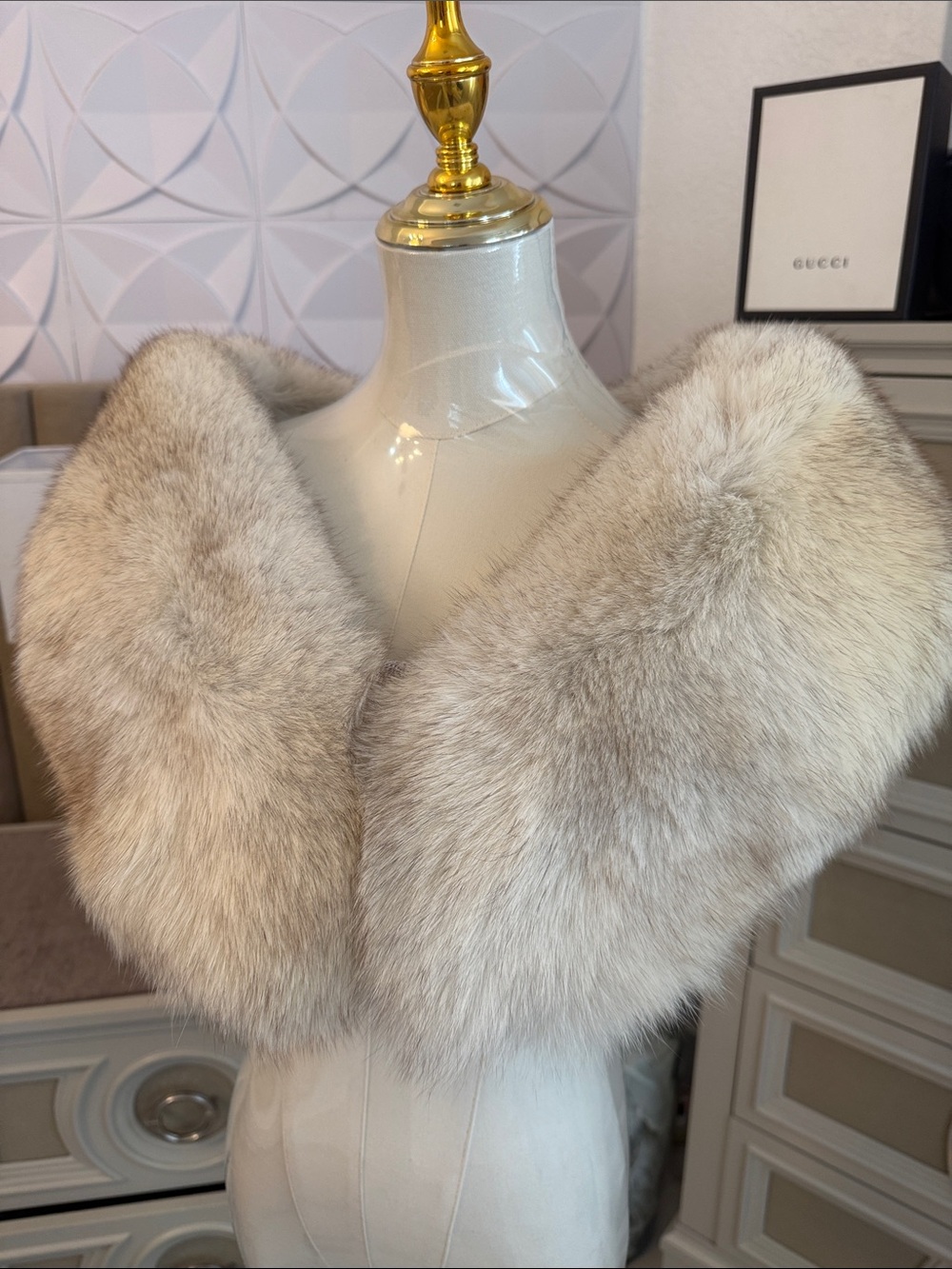 SAGA FOX FUR WRAP